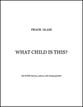 What Child Is This? SATB choral sheet music cover